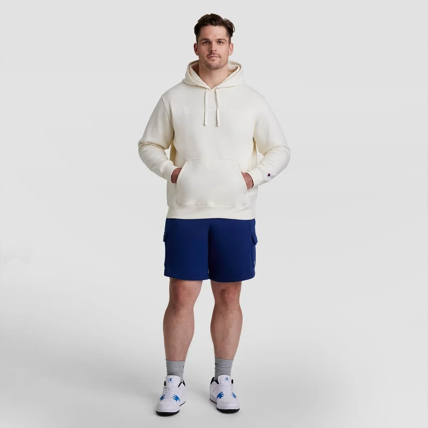 8"-Fleece-Cargo-Shorts, C Logo