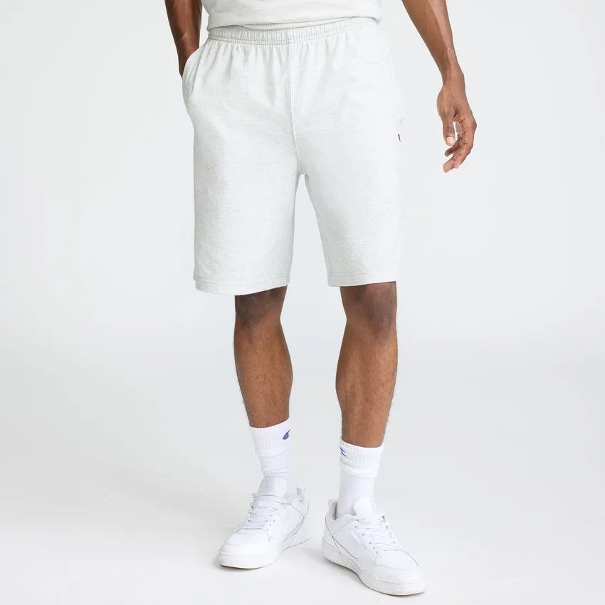 9" Leichte Lounge-Shorts, C Logo-Aufnäher