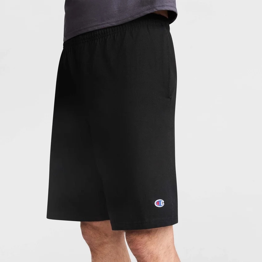 9" Leichte Lounge-Shorts, C Logo-Aufnäher
