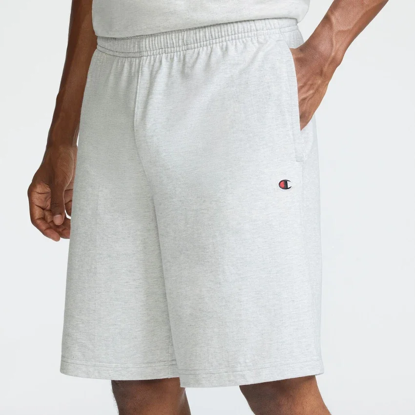 9" Leichte Lounge-Shorts, C Logo-Aufnäher