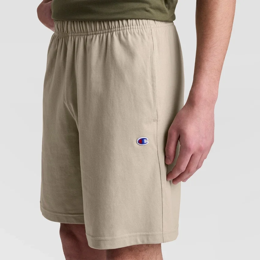 9" Leichte Lounge-Shorts, C Logo-Aufnäher