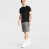 9" Leichte Lounge-Shorts, C Logo-Aufnäher