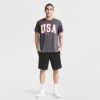 9" Leichte Lounge-Shorts, C Logo-Aufnäher