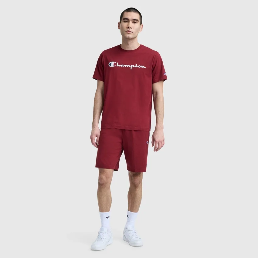 9" Leichte Lounge-Shorts, C Logo-Aufnäher