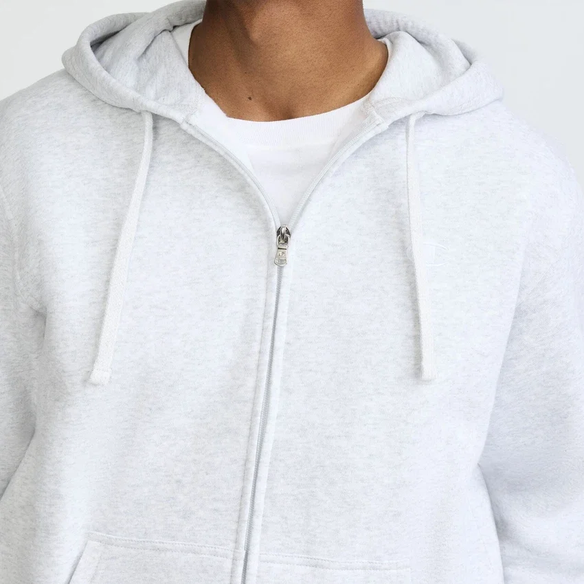 Powerblend-Hoodie mit durchgehendem Reißverschluss, C Logo