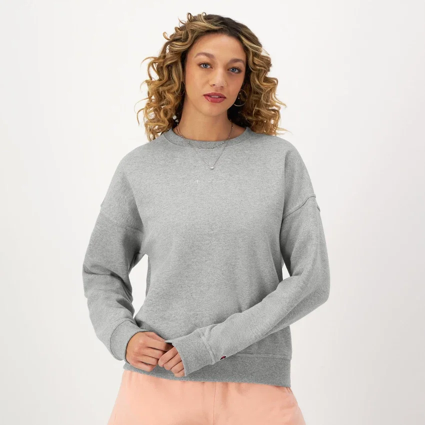 Powerblend-Sweatshirt mit Rundhalsausschnitt, gesticktem Script Logo